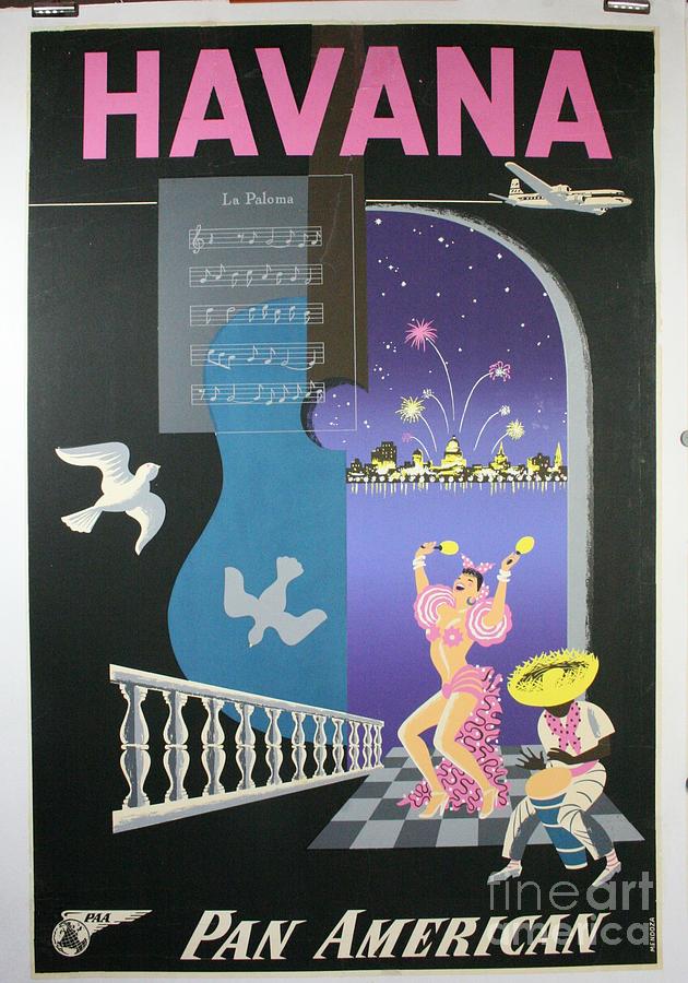 Havana Vintage Travel Poster Painting