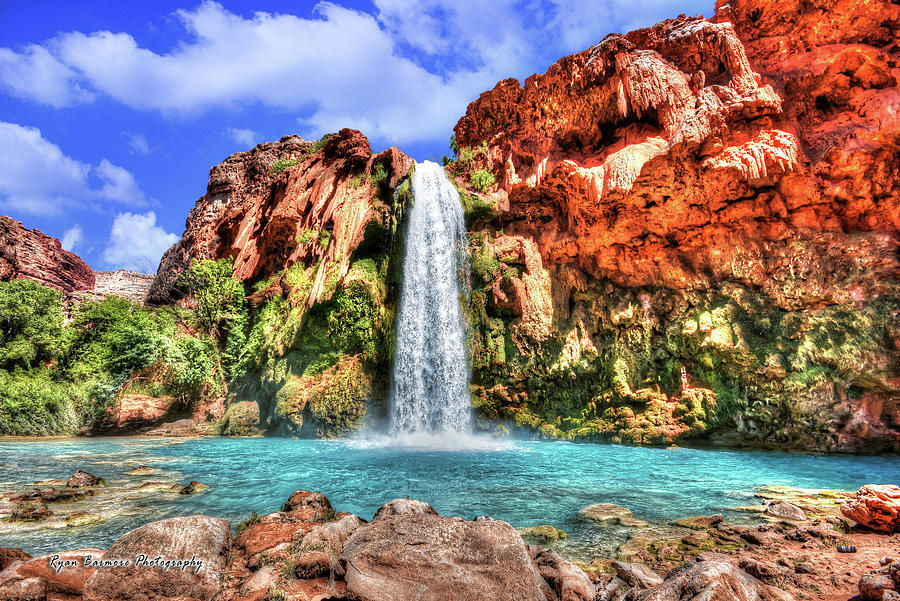 Havasu Falls in Grand Canyon Photograph by Ryan Barmore - Fine Art America