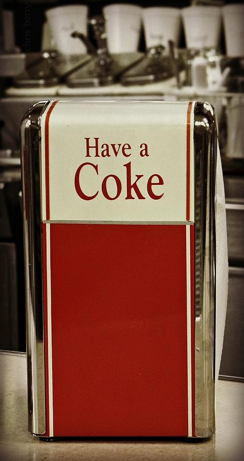 Coca Cola Napkin Dispenser Photograph by Chris Berry