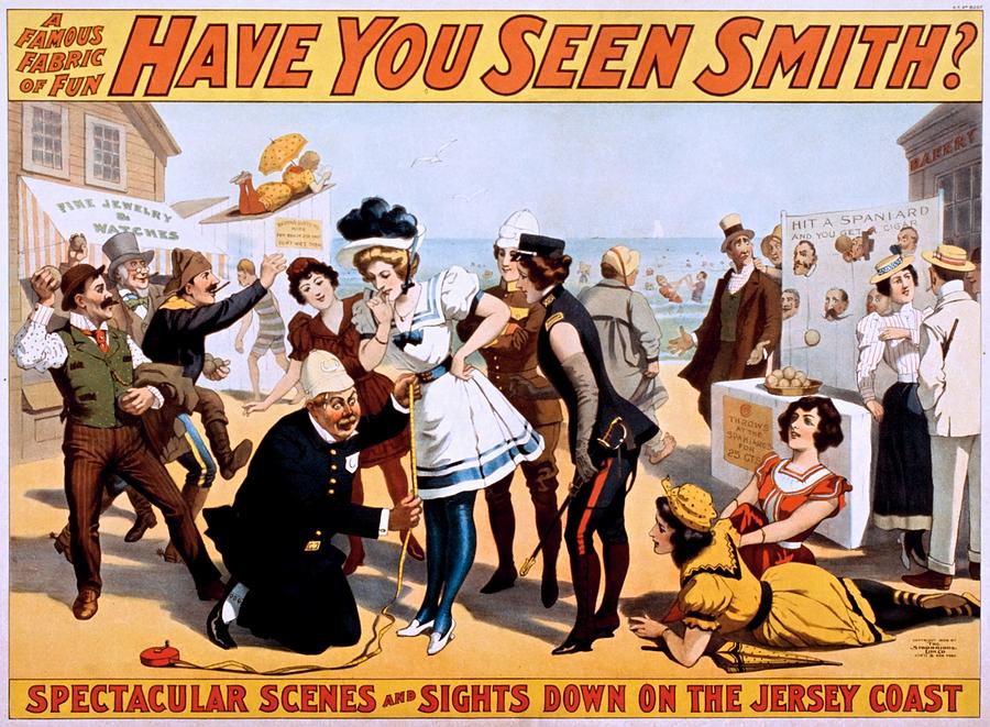 Have you seen Smith? Broadway poster 1898 Painting by Vincent Monozlay