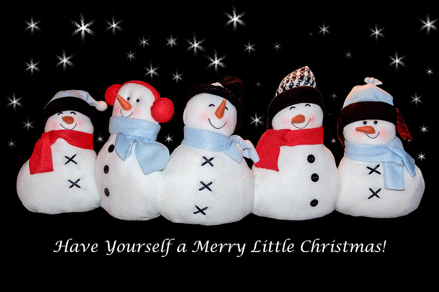 Have Yourself a Merry Little Christmas card Photograph by Joni Eskridge