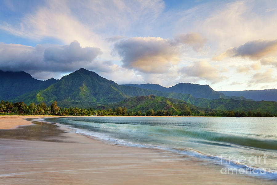 Sunset Photograph - Hawaii Hanalei Dreams by Michael Swiet