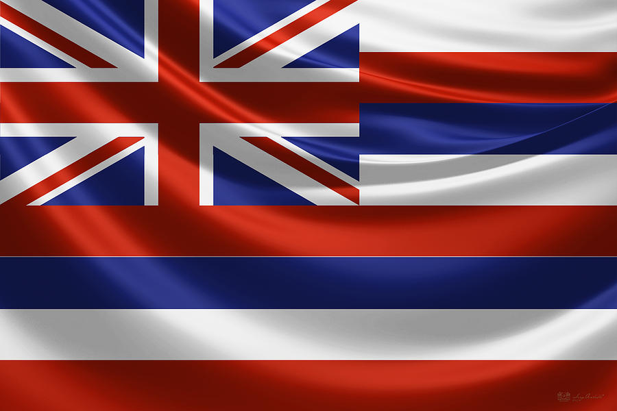 Hawaii State Flag Digital Art by Serge Averbukh