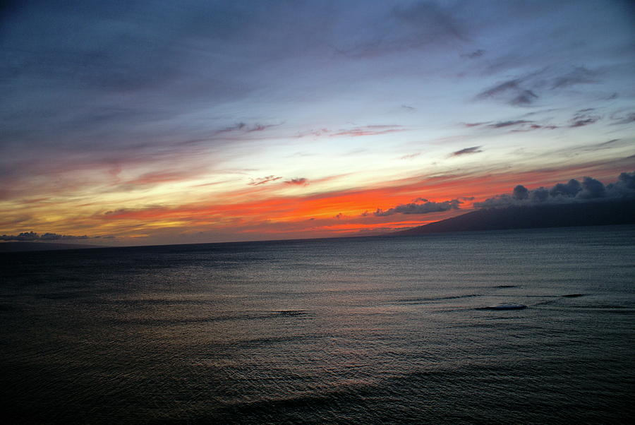 Sunset Photograph - Hawaii Sunset by Louie Hooper