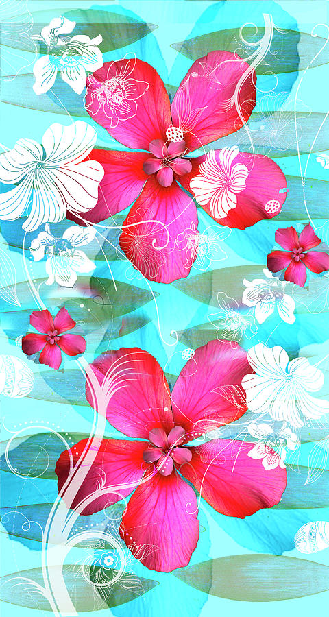Hawaii tropical pink flower harmony Photograph by Chrissy Ink