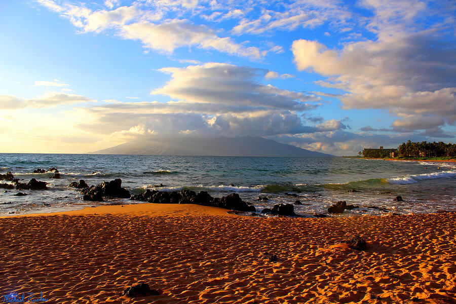 Hawaiian Beach of Maui Photograph by Michael Rucker