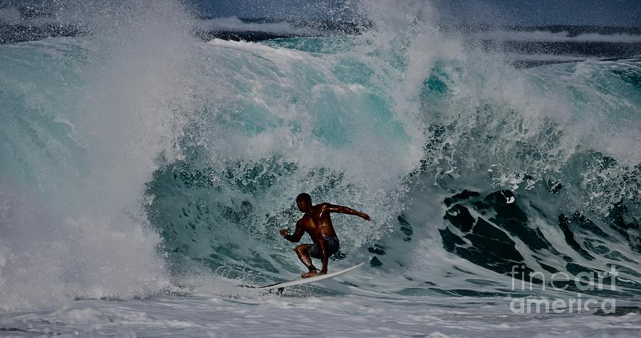 Hawaiian Blue Surfer Photograph by Debra Banks