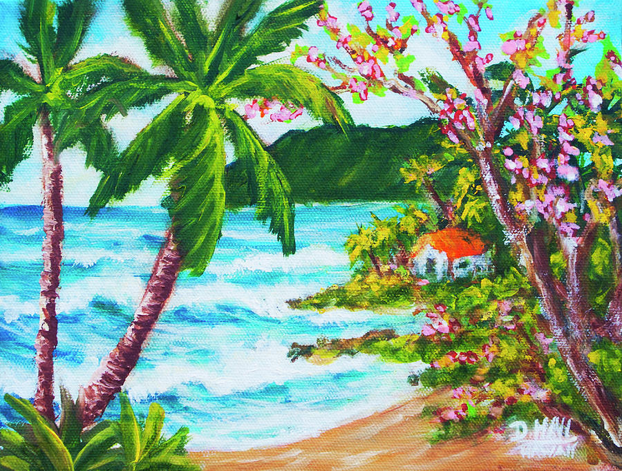 Hawaiian Coastline, East Side Of Oahu #464 Painting