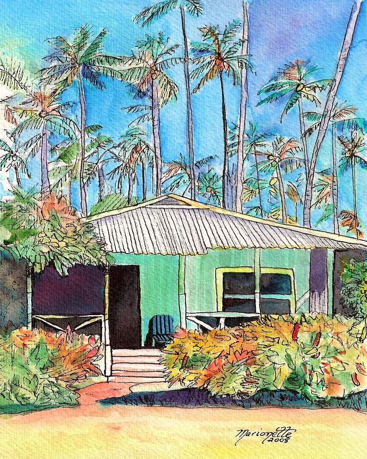 Hawaiian Cottage I Painting by Marionette Taboniar