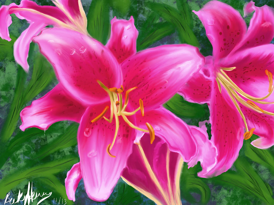 Hawaiian Flowers Painting by Becky Herrera