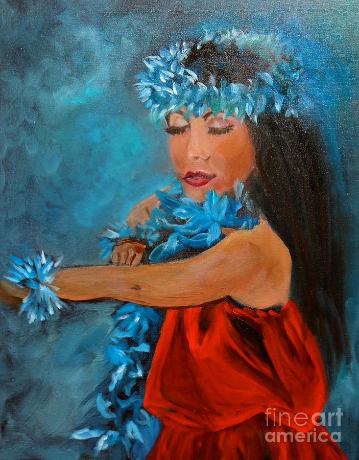 Hawaiian Hula 11 Jenny Lee Discount Painting by Jenny Lee