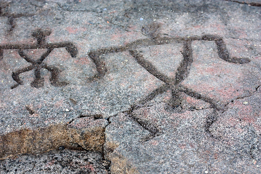  Hawaiian Petroglyphs  Photograph by Mary Haber