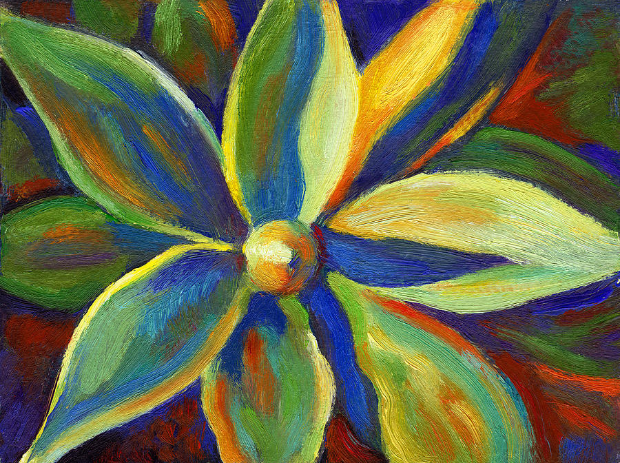 Hawaiian Plant Painting by Linda Ruiz-Lozito