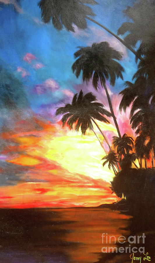 Hawaiian Seascape Painting by Jenny Lee