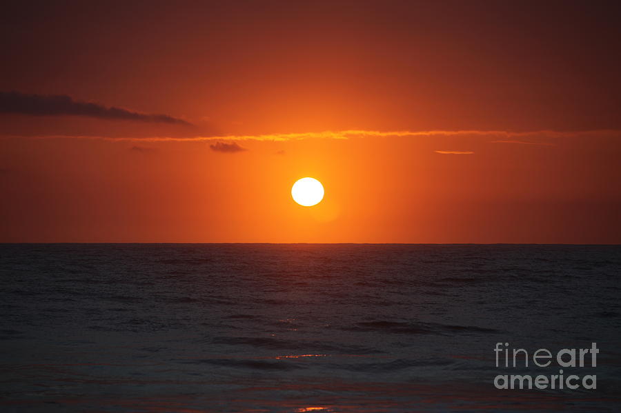 Sunrise Photograph - Hawaiian Sunrise by Nadine Rippelmeyer