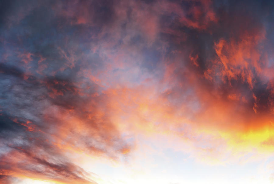 Hawaiian Sunset Clouds Photograph by Christopher Johnson