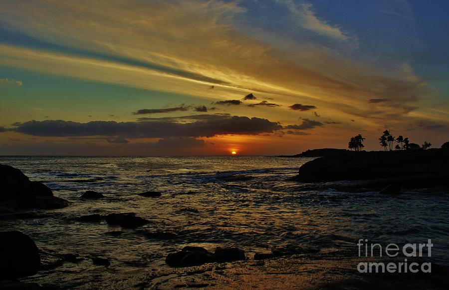 Sunset Photograph - Hawaiian Sunset by Craig Wood