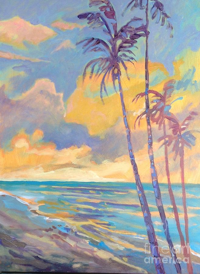 Hawaiian Sunset  Painting by Diane Renchler