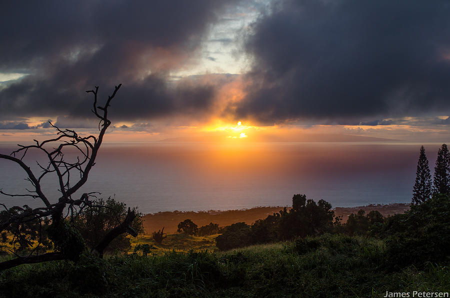 Hawaiian Sunset Photograph by James Petersen
