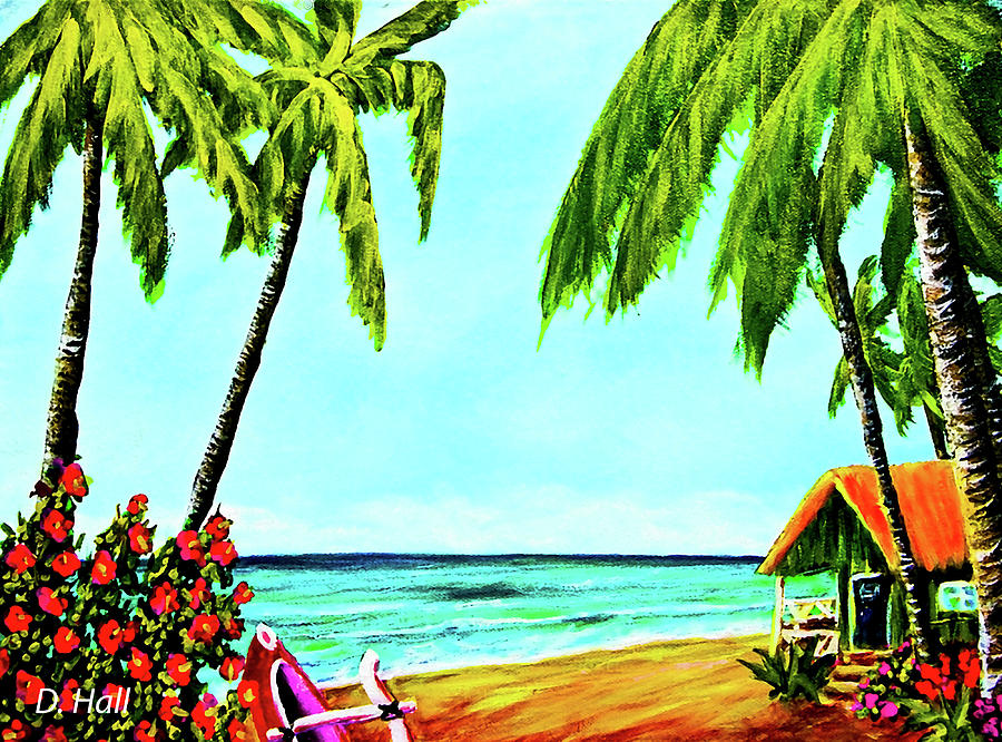 Hawaiian Tropical Beach #367 Painting