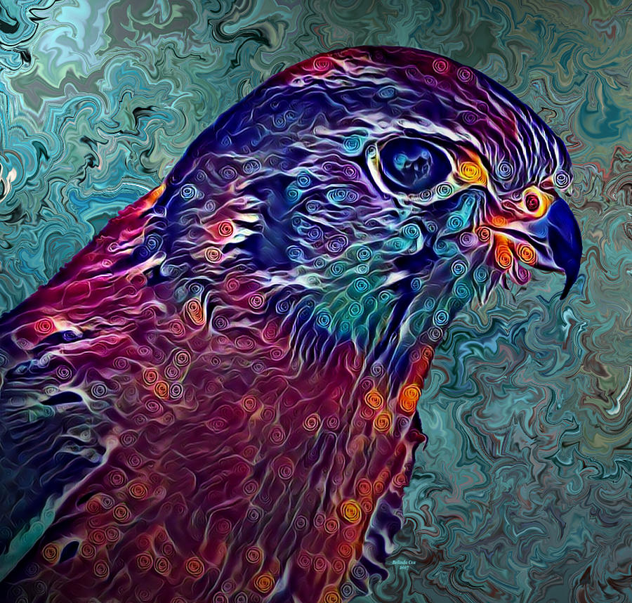 Hawk Digital Art by Artful Oasis