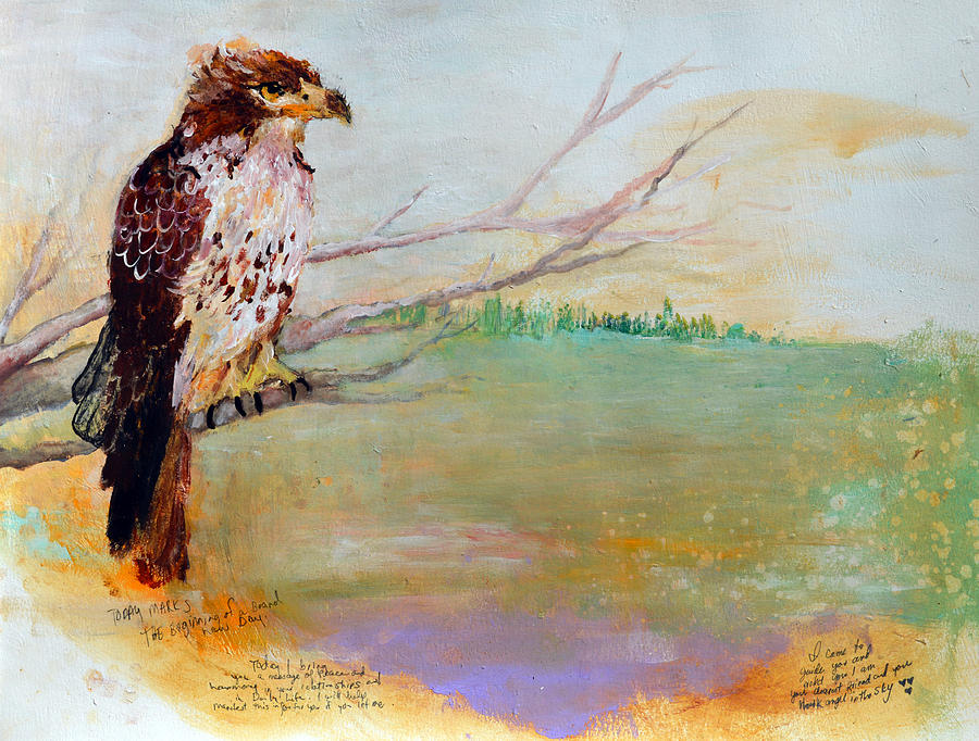 Hawk  Painting by Ashleigh Dyan Bayer