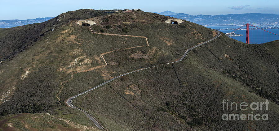 Hawk Hill Aerial Photo Photograph by David Oppenheimer