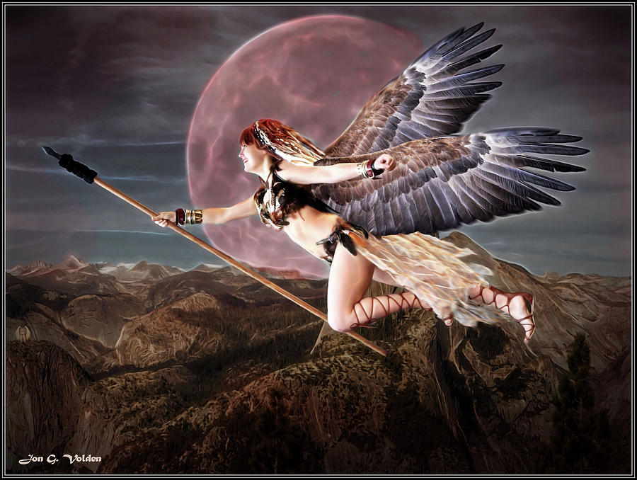 Hawk Woman  Heorine Photograph by Jon Volden