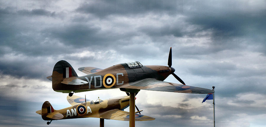 Windsor Photograph - Hawker Hurricane and   Supermarine Spitfire by Barry King