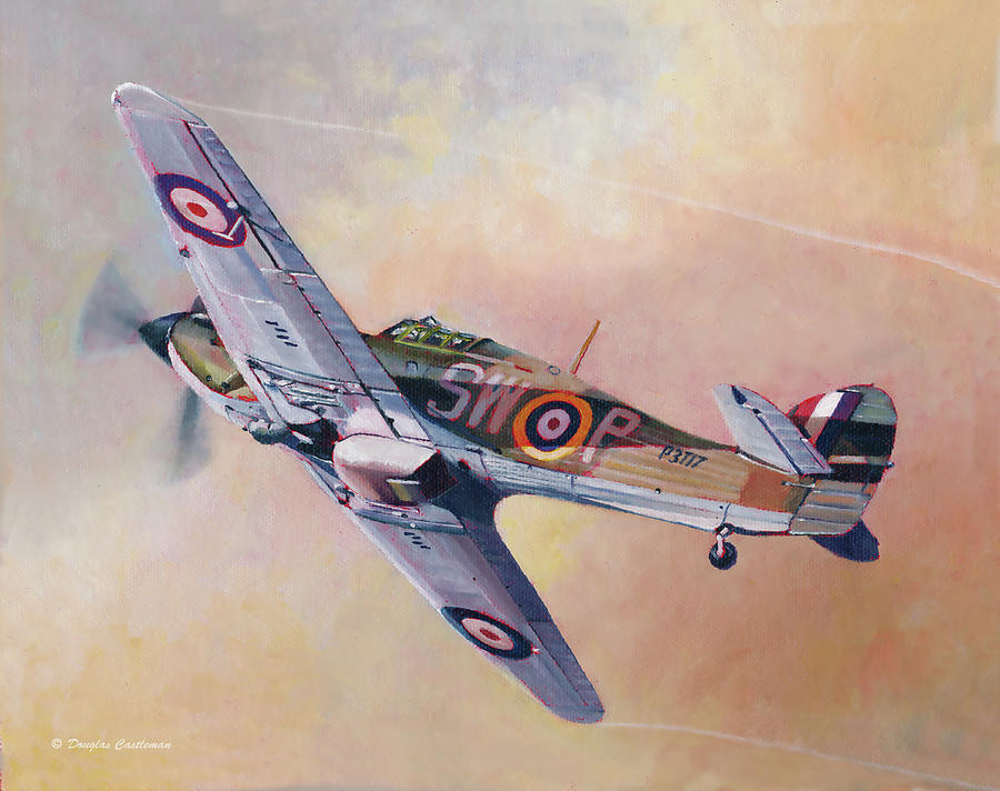 Hawker Hurricane Painting by Douglas Castleman