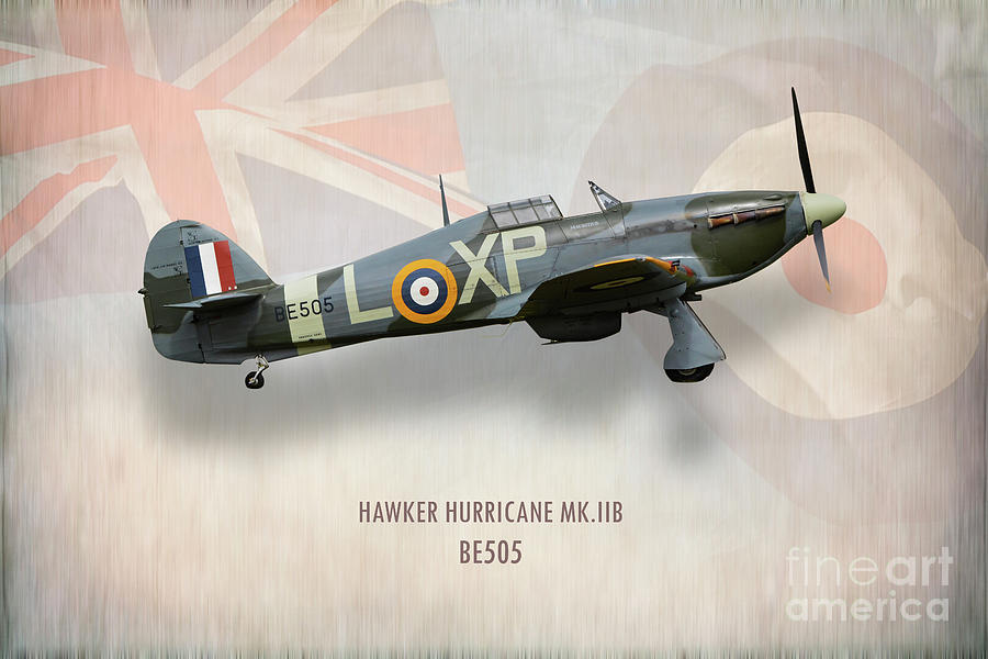 Hawker Hurricane Mk.IIB BE505 Digital Art by Airpower Art