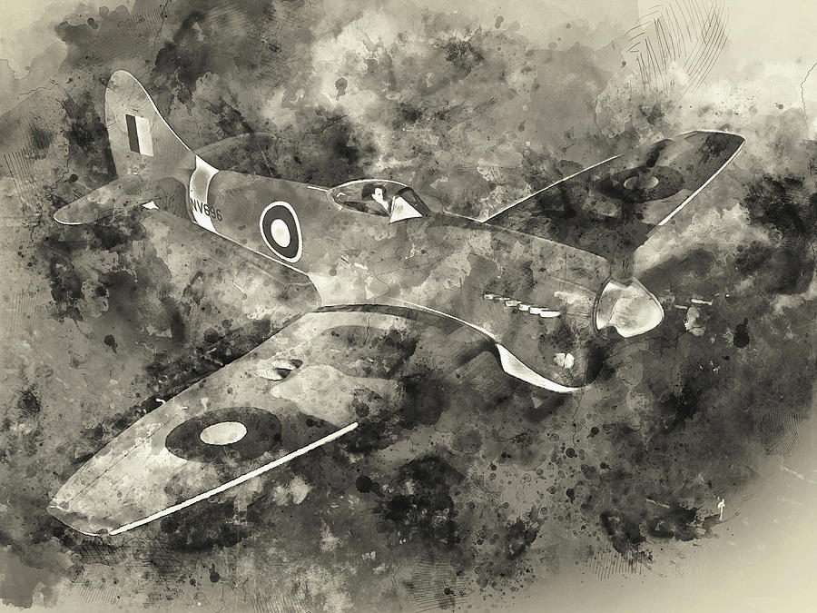 Hawker Tempest - 01 Painting by AM FineArtPrints