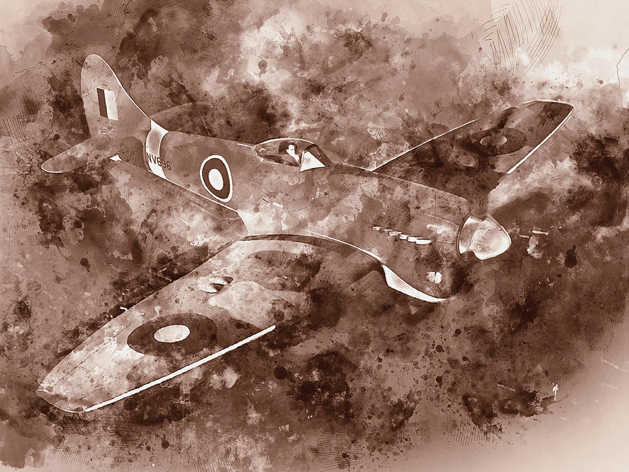 Hawker Tempest - 02 Painting by AM FineArtPrints