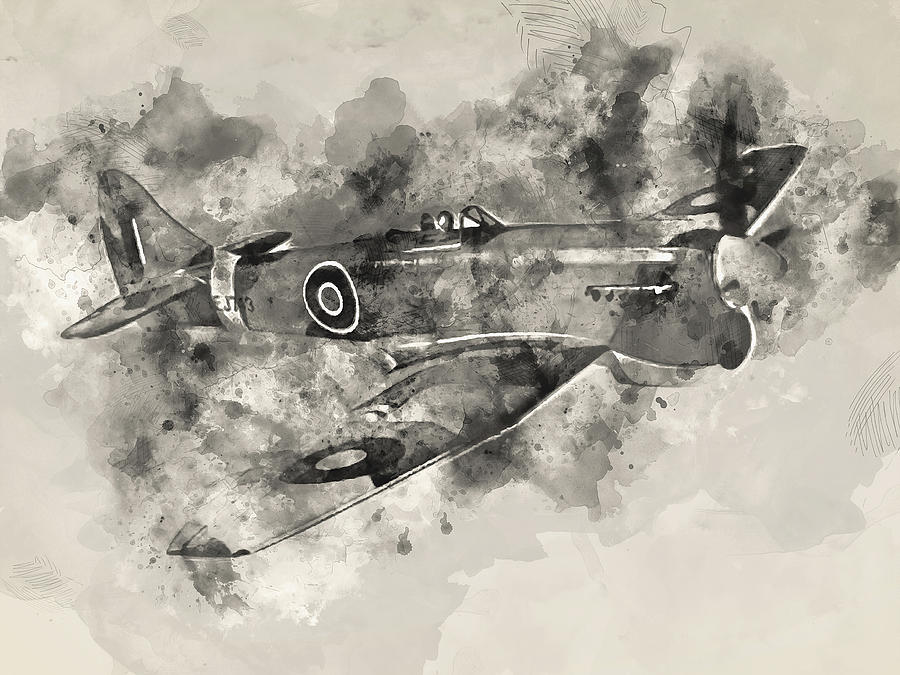 Hawker Tempest - 03 Painting by AM FineArtPrints