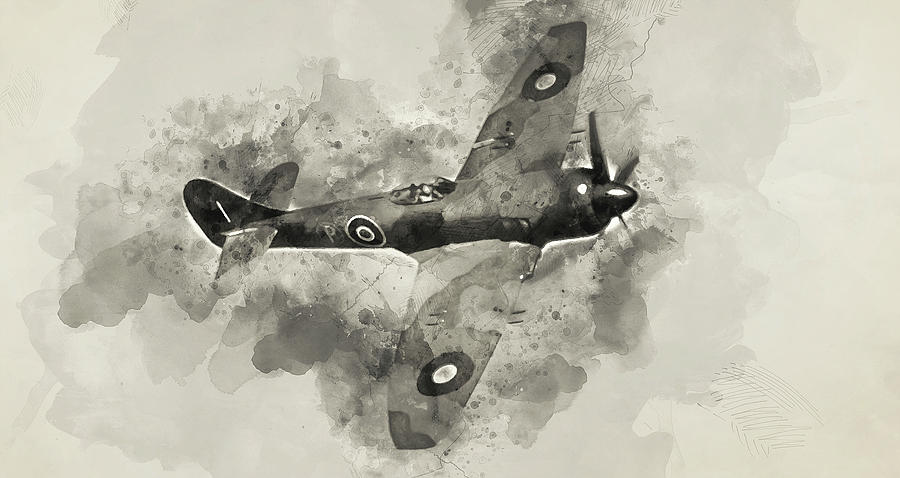 Hawker Tempest - 05 Painting by AM FineArtPrints