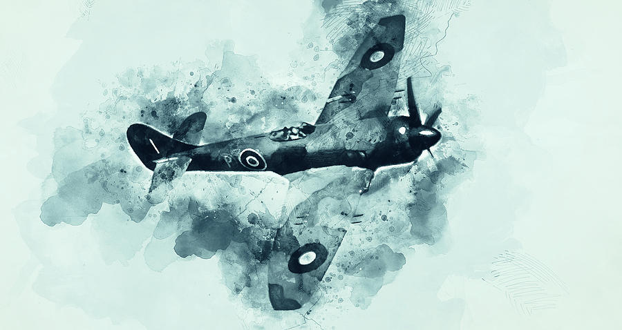 Hawker Tempest - 06 Painting by AM FineArtPrints