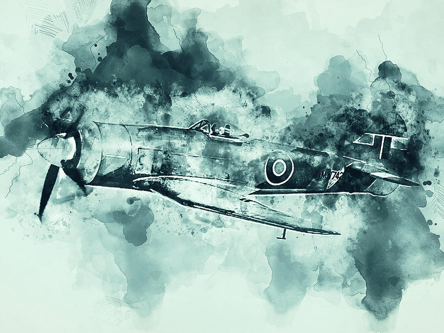 Hawker Tempest - 08 Painting by AM FineArtPrints