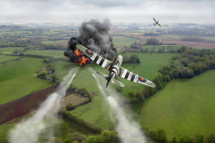 Hawker Typhoon rocket attack Photograph by Gary Eason