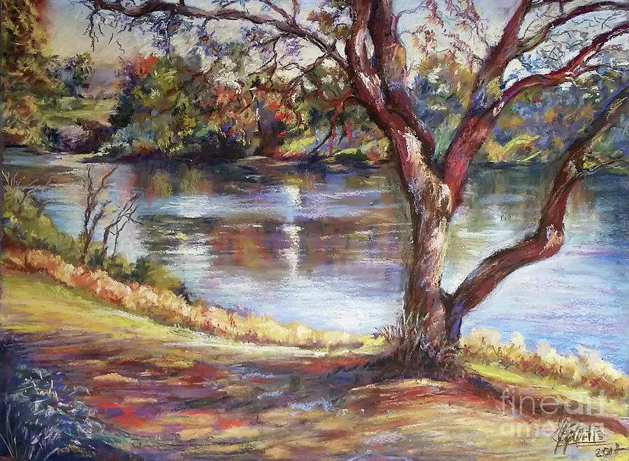 Hawkesbury River- Reflections Painting by Marieve Ortiz