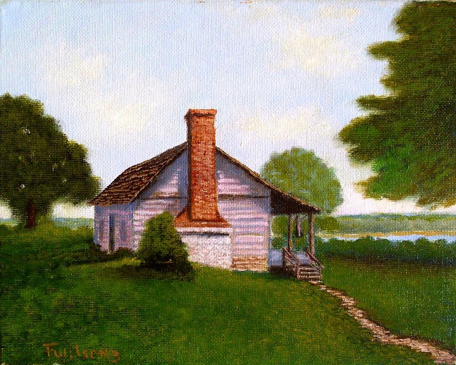 Hawkeye Cabin Painting by Fred Wilson