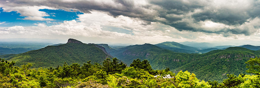 Hawksbill Mtn Linville Gorge NC panorama 1 Photograph by Randy Flynn ...