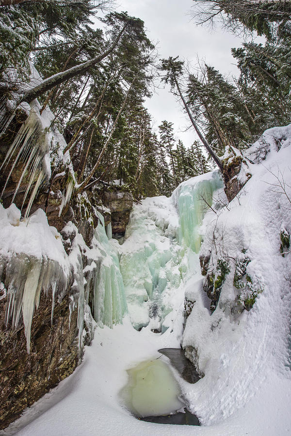 Hawthorne Falls Winter Photograph by White Mountain Images