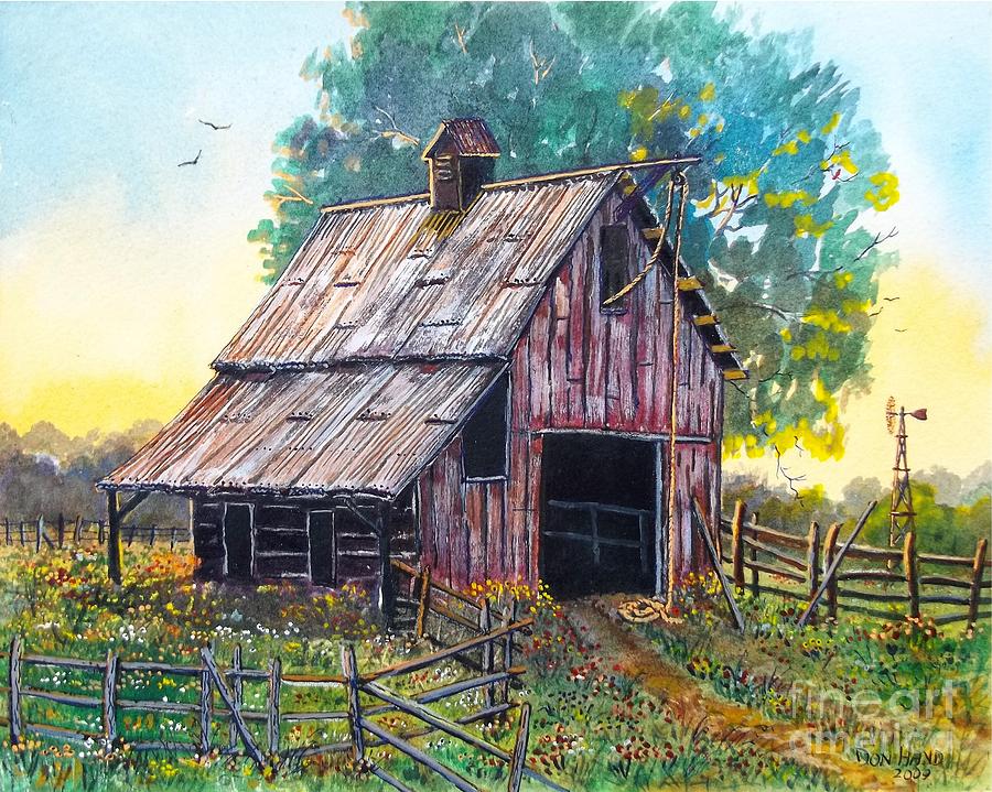 Hay Barn Painting by Don n Leonora Hand | Fine Art America