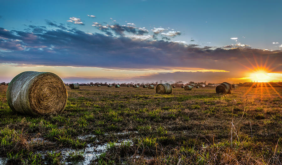 Hay Field Sunset Photograph By Mike Harlan Fine Art America 6743