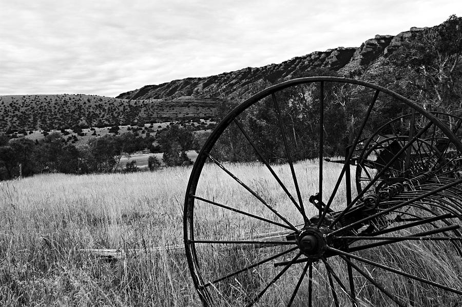 Bighorn Canyon National Recreation Area Photograph - Hay Rake at the Ewing-Snell Ranch by Larry Ricker