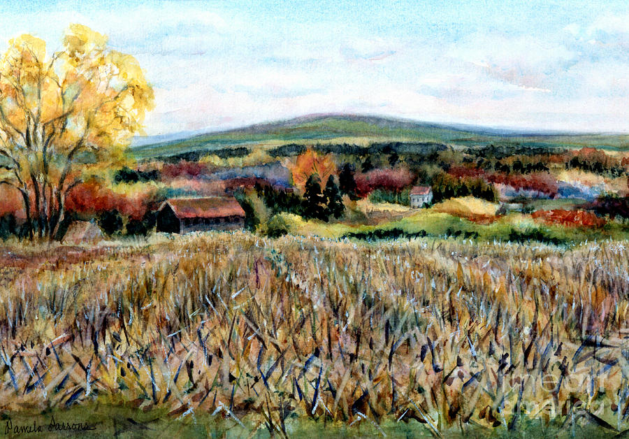 Haycock Mountain in Bucks County PA Painting by Pamela Parsons