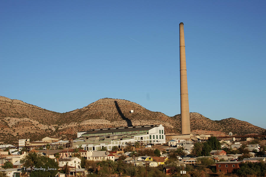 Hayden Copper Mill And Smoke Stack Digital Art by Tom Janca