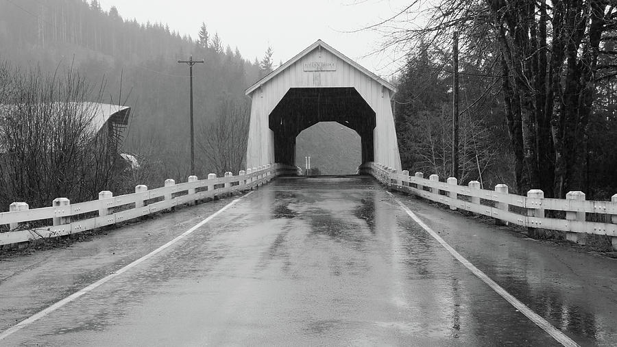 Hayden Covered Bridge, Alsea,  Oregon Photograph by Judy Wanamaker