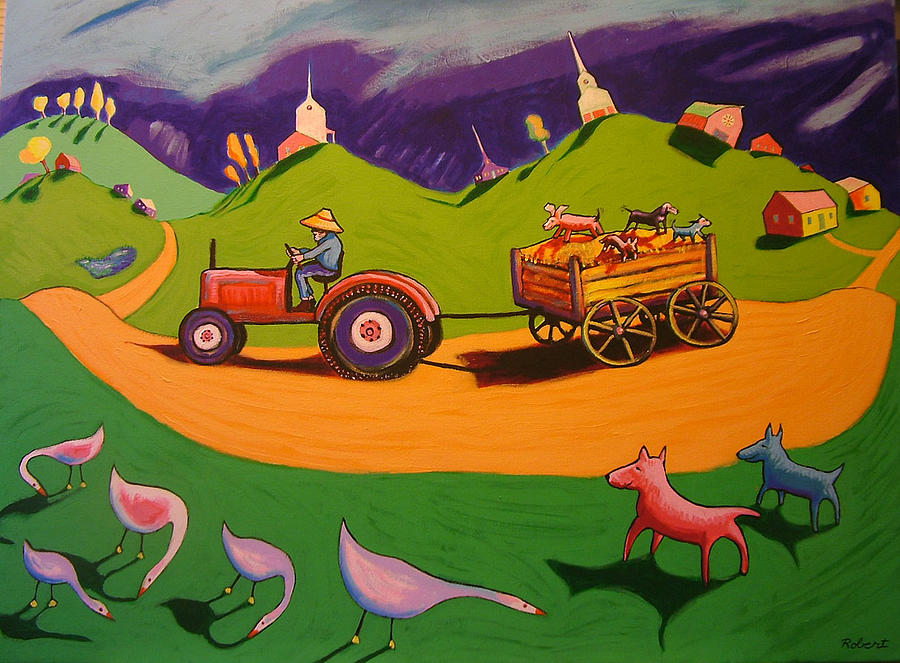 Hayride Painting by Robert Tarr - Fine Art America