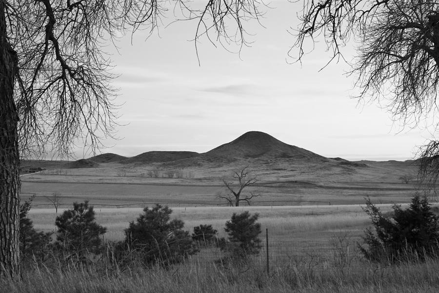 Haystack Mountain - Boulder County Colorado - Black and White Ev Photograph by James BO Insogna